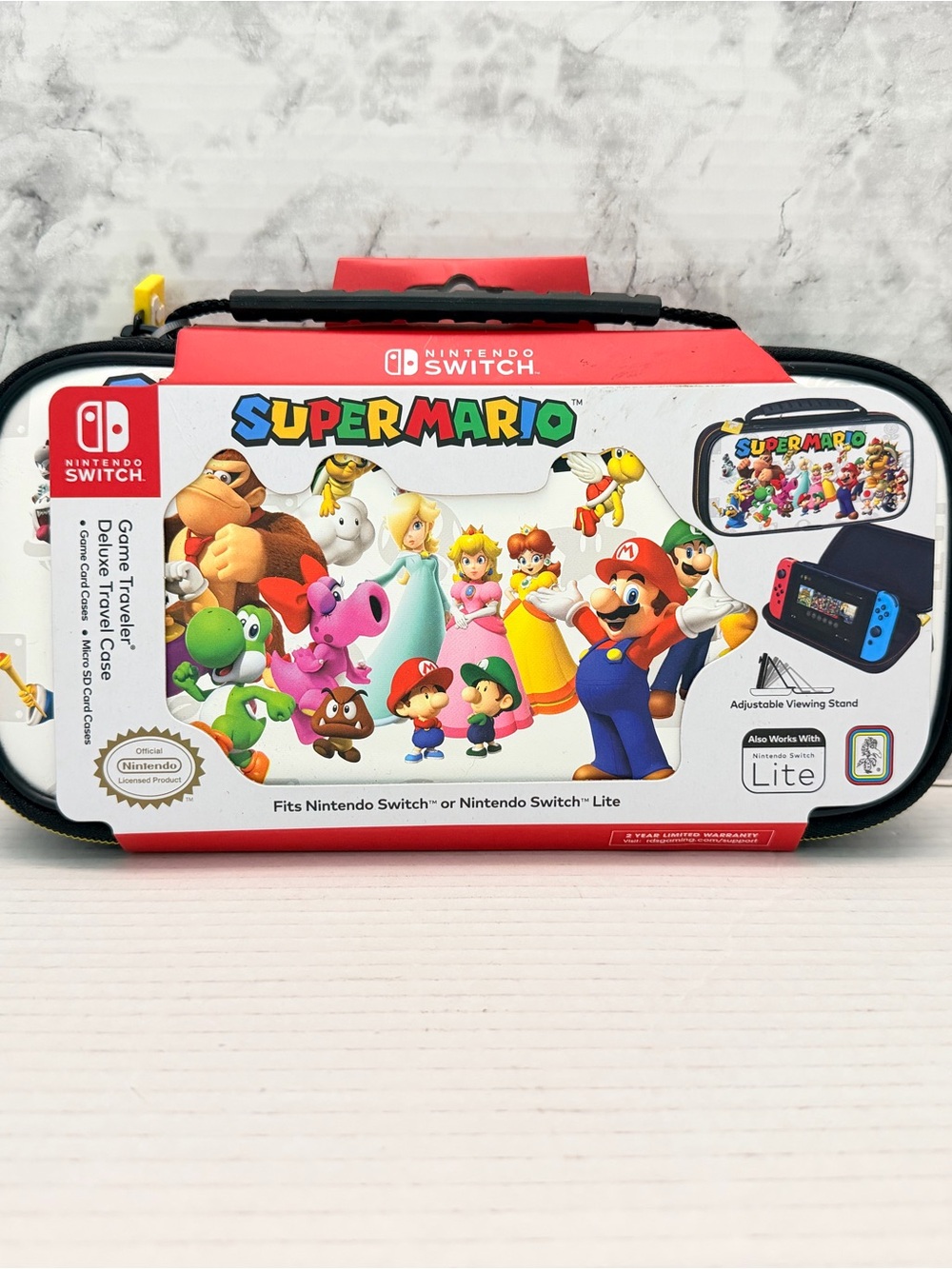 Nintendo Super Mario Carry Case in Red, White, Multicolor